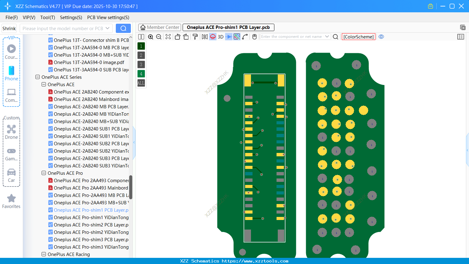 Oneplus ACE Pro-shim1 PCB Layer